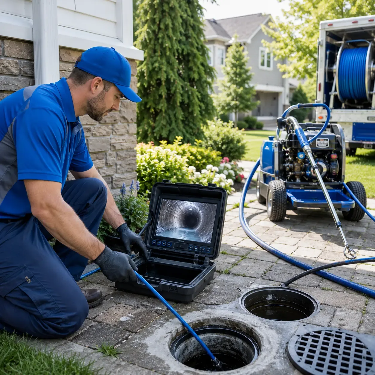 Outdoor drain cleaning professionals serving Reno, OH